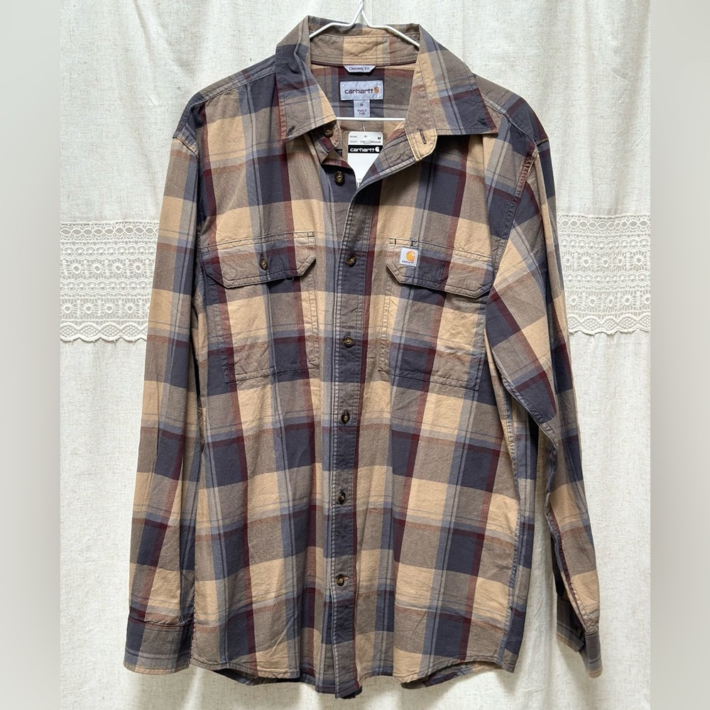 Men’s Carhartt Original Fit Plaid shirt - Medium Brand New